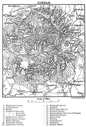 Carte du massif datant de 1910.