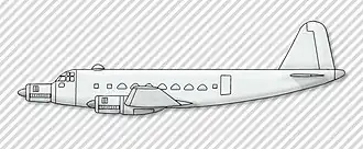 vue en plan de l’avion