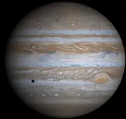 Jupiter photographiée par la sonde Cassini.