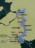 Carte de la Ligne d'eau d'IJssel