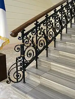 rampe de l'escalier ,