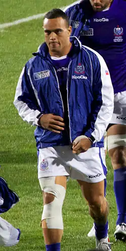 Kahn Fotuali'i en 2011 avec l'équipe des Samoa.