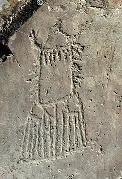 Pétroglyphes au Kalbak-Tach.