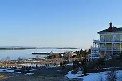 Vue du fleuve Saint-Laurent à la hauteur de Kamouraska.