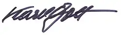 signature de Karel Gott