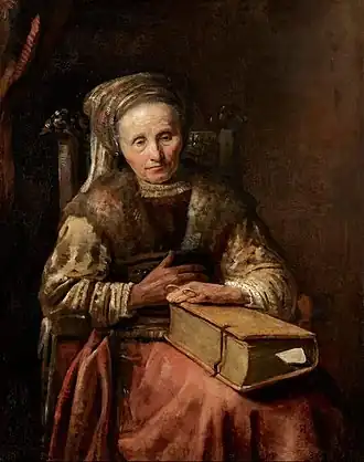 Vieille femme avec un livre, années 1650, The Frick Collection, New York.