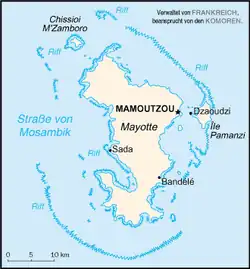 carte de Mayotte