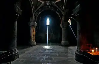 Intérieur du gavit.