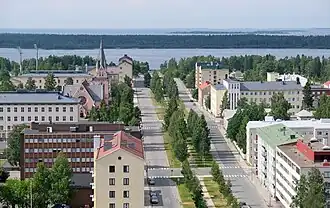 Rue Meripuistokatu à Kemi.