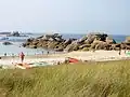 Kerlouan : la plage face au hameau de Crémiou 1.
