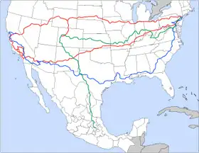 Jack Kerouac's trips around America.