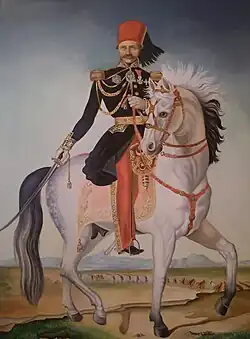 Kheireddine Pacha, homme politique ottoman d'origine circassienne qui deviendra Grand vizir de la Régence de Tunis puis de l'Empire ottoman.