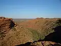 Vue sur le Kings Canyon depuis le Rim Walk