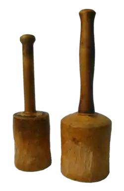Maillets circulaires de menuisier.