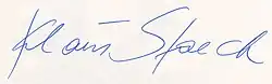 signature de Klaus Staeck
