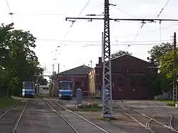 Dépôt de tram à Kopli.