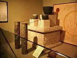 Modèle d'une horloge à eau.