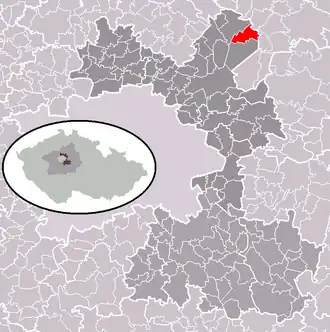 Localisation de Kostelní Hlavno