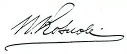 signature de Piotr Kouzmitch Kozlov