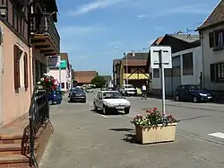 L'artère principale de Krautergersheim.