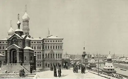 Le Kremlin, planche no&nbsp;70 du Voyage pittoresque en Russie (1839).