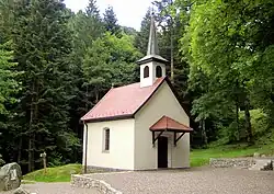 La chapelle Saint-Nicolas sur le chemin du col d’Oderen.