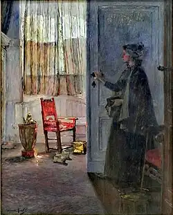 La Visite, Hanovre, musée de Basse-Saxe.