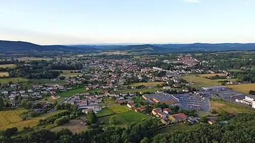Vue du ciel du village