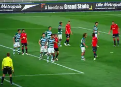 Photo du terrain en plein match