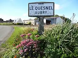 Panneau Michelin de la commune.