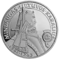 Pièce en argent de 50&nbsp;litas, Mindaugas ;