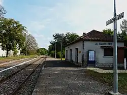 La gare de La Bachellerie (vue prise en direction de Brive).
