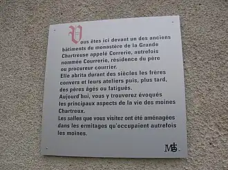 Panneau d'information.