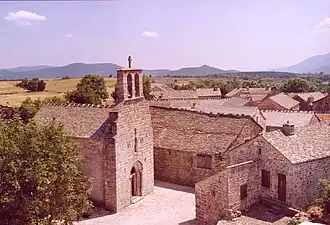 L'église depuis la tour de guet.