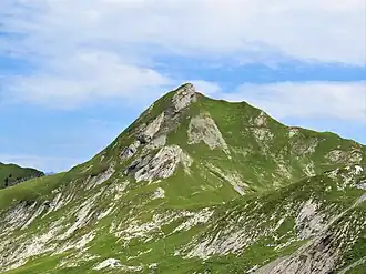 La Goenne depuis le col des Porthets au sud-ouest.
