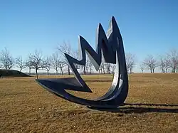 La Pierre et le Feu, 1985, acier, parc René-Lévesque, Montréal