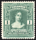 Timbre d'un centavo (1910).