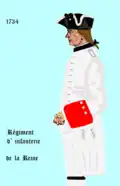 régiment de La Reine de 1734 à 1757