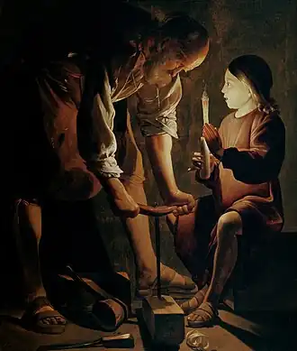 Saint Joseph charpentier,Georges de La TourDon Percy Moore Turner