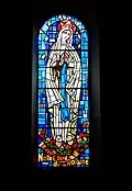 Vitrail moderne de Notre-Dame du Rosaire