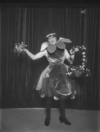 Lalla Carlsen au Chat Noir en 1920. Photographie de Anders Beer Wilse.