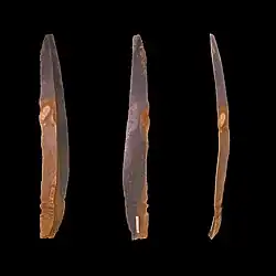 Lame de plein débitage.