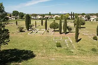Aperçu des fouilles de surface sur le site archéologique de Lattara.