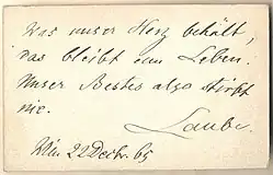Signature de Heinrich Laube