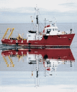 L’Alcide C. Horth près du quai de Rimouski en 1994