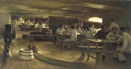Le Dîner de l'équipage, 1884, localisation inconnue.