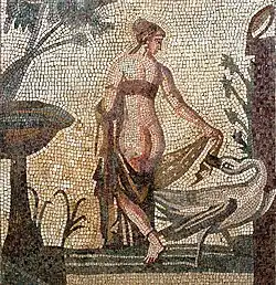 Mosaïque du sanctuaire d'Aphrodite (détail), Paphos, Chypre.