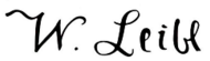 signature de Wilhelm Leibl
