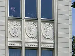 Détail de la façade de laAugust-Bebel-Straße