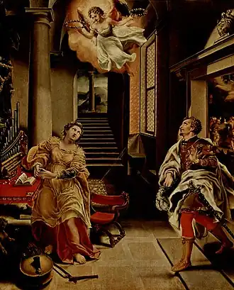 Sainte Cécile et Saint Valérien, Galleria Borghese, Rome.